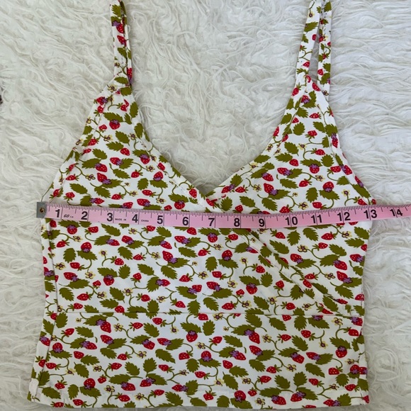 Brandy Melville strawberry amara top - Picture 8 of 8